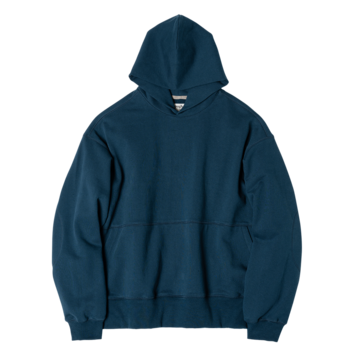 ROUGH SIDE111. Oversized Hoodie(Blue Coral)