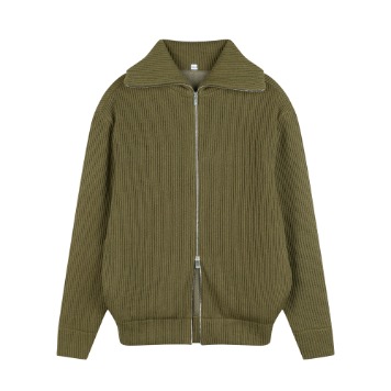 YOUNEEDGARMENTSEXCELLA® High Neck Zip Up(Olive)