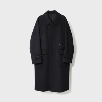 HORLISUN22FW Winterport Wool Coat(Dark Navy)