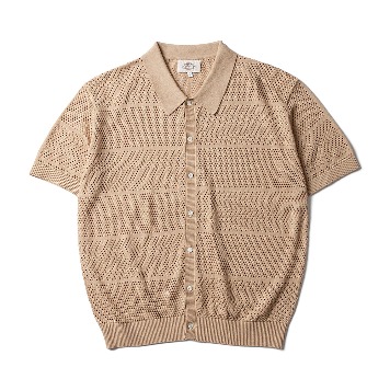 AMFEASTAmalfi Crochet Half Shirts(Beige)