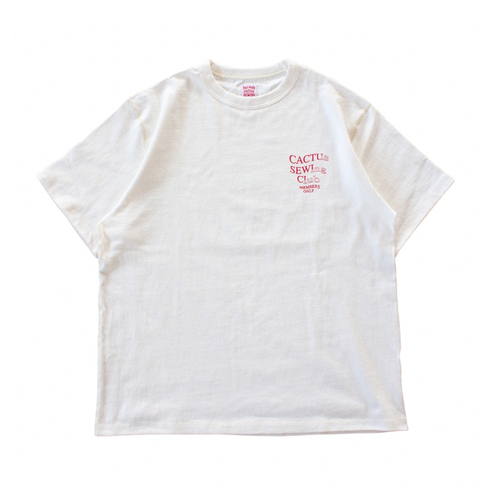 CACTUS SEWING CLUBMember&#039;s T Shirts Type.01(Natural)