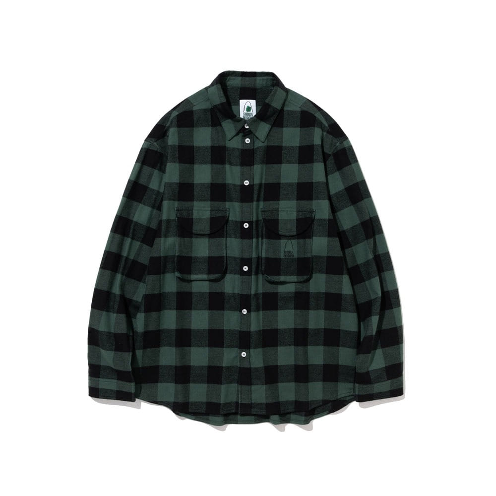 SIERRA DESIGNSFlannel Check Shirts(Green/Black)