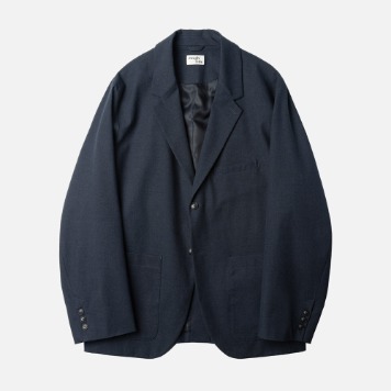 ROUGH SIDE[Signature]Reporter Jacket_24SS(Navy)